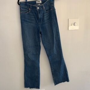 PAIGE Women's Crop Flare Jean